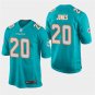 Miami Dolphins #20 Reshad Jones Aqua Stitched Game Jersey
