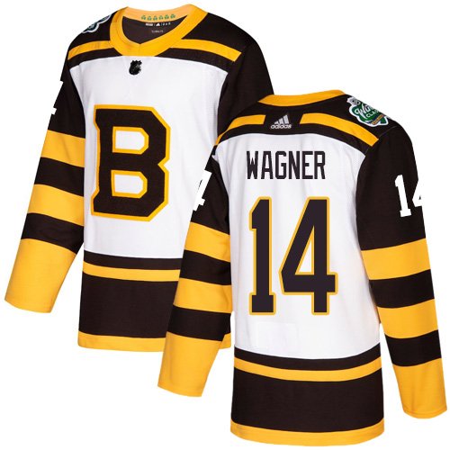 Men's Boston Bruins #14 Chris Wagner White 2019 Winter Classic Jersey
