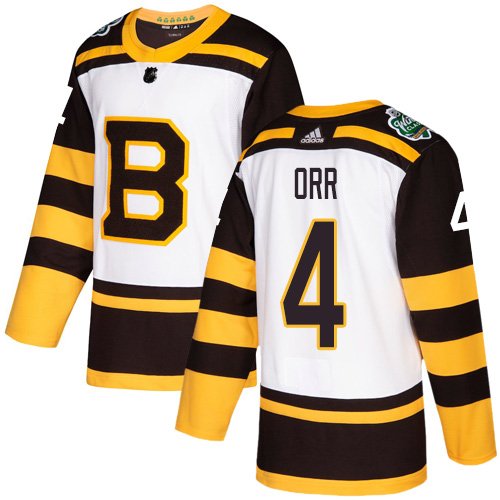 Men's Boston Bruins #4 Bobby Orr White 2019 Winter Classic Jersey