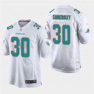 Miami Dolphins #30 Cordrea Tankersley White Stitched Game Jersey