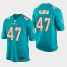 Miami Dolphins #47 Kiko Alonso Aqua Stitched Game Jersey