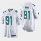 Miami Dolphins #91 Cameron Wake White Stitched Game Jersey