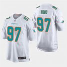 Miami Dolphins #97 Ziggy Hood White Stitched Game Jersey