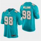 Miami Dolphins #98 Sylvester Williams Aqua Stitched Game Jersey