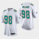 Miami Dolphins #98 Sylvester Williams White Stitched Game Jersey