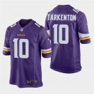 Minnesota Vikings #10 Fran Tarkenton Purple Stitched Game Jersey