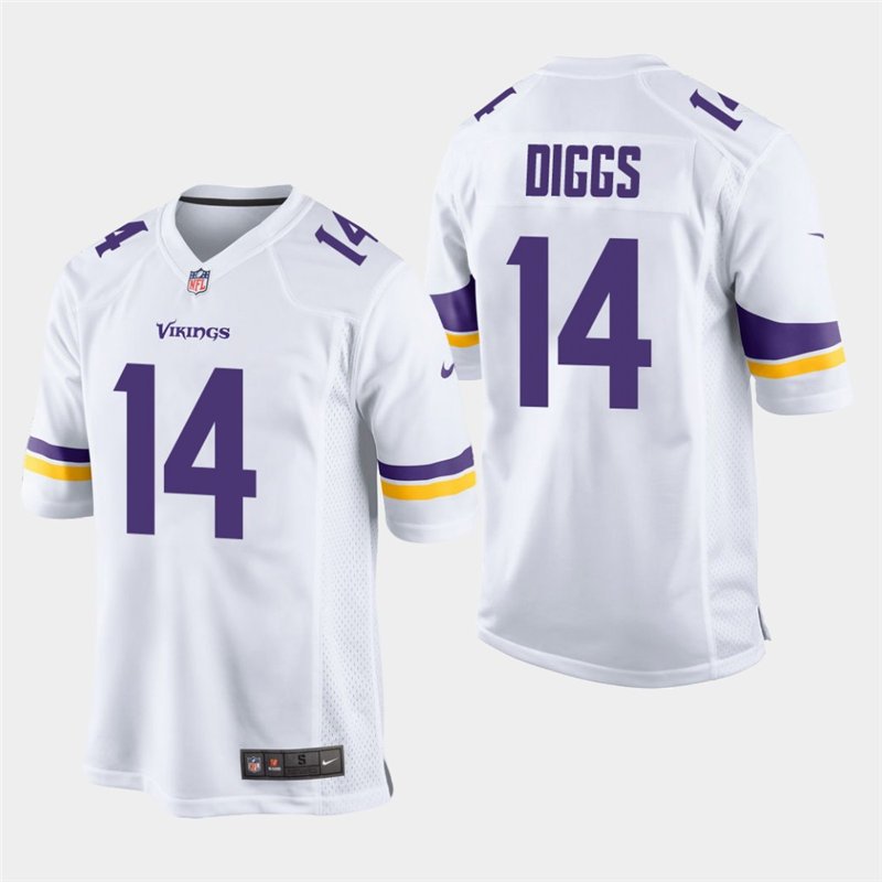 Minnesota Vikings #14 Stefon Diggs White Stitched Game Jersey