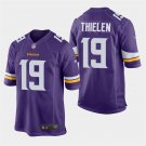 Minnesota Vikings #19 Adam Thielen Purple Stitched Game Jersey