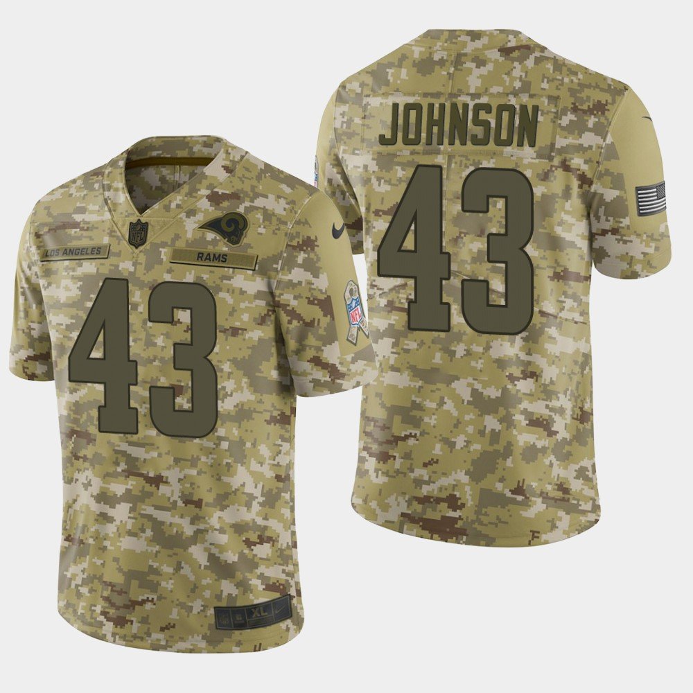 Men's Los Angeles Rams John Johnson 2018 Salute To Service Camo Jersey