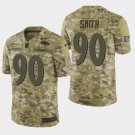 Men's Baltimore Ravens #90 Za'Darius Smith 2018 Salute To Service Camo Jersey