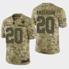 Men's Carolina Panthers #20 C.J. Anderson 2018 Salute To Service Camo Jersey