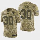 Men's Carolina Panthers #30 Elijah Hood 2018 Salute To Service Camo Jersey