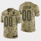 Men's Chicago Bears #00 Custom Name and Number 2018 Salute To Service Camo Jersey