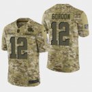 Men's Cleveland Browns #12 Josh Gordon 2018 Salute To Service Camo Jersey