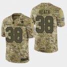 Men's Dallas Cowboys #38 Jeff Heath 2018 Salute To Service Camo Jersey