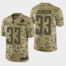 Men's Detroit Lions #33 Kerryon Johnson 2018 Salute To Service Camo Jersey