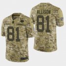 Men's Green Bay Packers #81 Geronimo Allison 2018 Salute To Service Camo Jersey