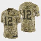Men's Indianapolis Colts #12 Andrew Luck 2018 Salute To Service Camo Jersey