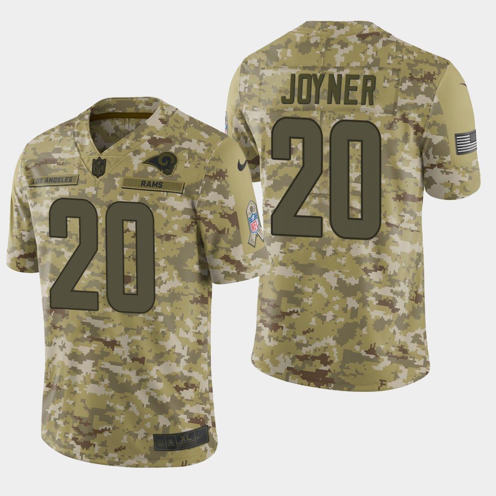 Men's Los Angeles Rams #20 Lamarcus Joyner 2018 Salute To Service Camo Jersey