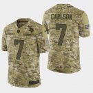 Men's Minnesota Vikings #7 Daniel Carlson 2018 Salute To Service Camo Jersey