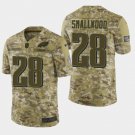 Men's Philadelphia Eagles #28 Wendell Smallwood 2018 Salute To Service Camo Jersey