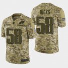 Men's Philadelphia Eagles #58 Jordan Hicks 2018 Salute To Service Camo Jersey