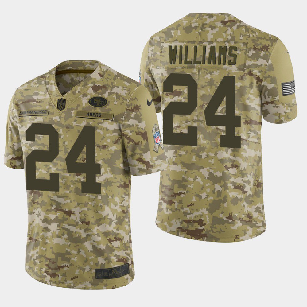 Men's San Francisco 49ers #24 K'Waun Williams 2018 Salute To Service ...