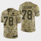 Men's San Francisco 49ers #78 Shon Coleman 2018 Salute To Service Camo Jersey