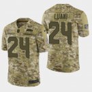 Men's Seattle Seahawks #24 Shalom Luani 2018 Salute To Service Camo Jersey