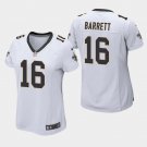 Women's Saints J.T. Barrett White Game Stitched Jersey