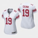 Women's Giants Corey Coleman White Game Stitched Jersey
