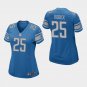 Women's Lions Theo Riddick Blue Game Stitched Jersey