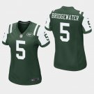 Women's Jets Teddy Bridgewater Green Game Stitched Jersey