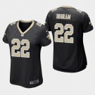 Women's Saints Mark Ingram Black Game Stitched Jersey