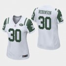 Women's Jets Thomas Rawls White Game Stitched Jersey