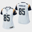 Women's Rams Jack Youngblood White Game Stitched Jersey