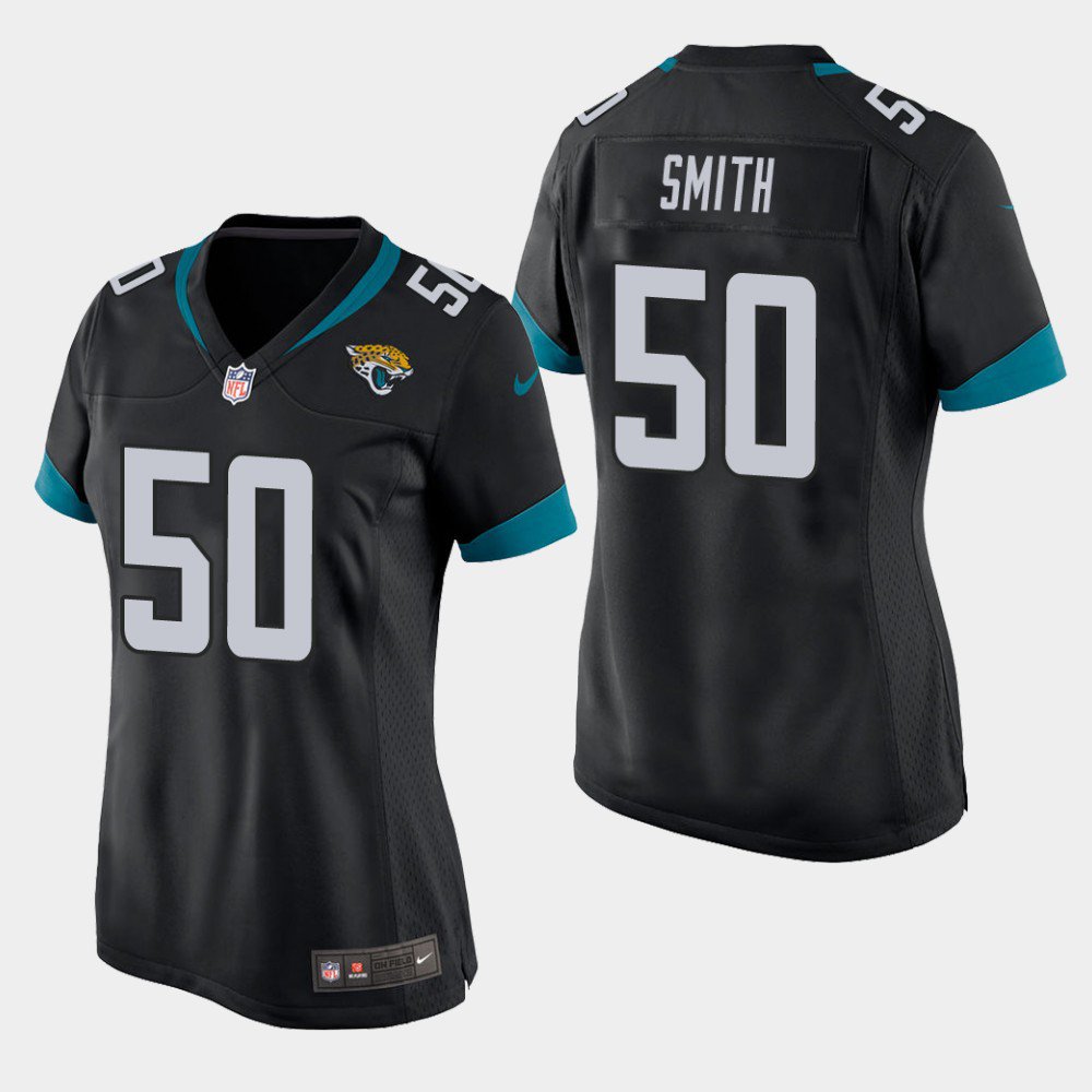 Women's Jaguars Telvin Smith Black Game Stitched Jersey
