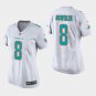 Women's Dolphins Brock Osweiler White Game Stitched Jersey