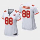 Women's Chiefs Tony Gonzalez White Game Stitched Jersey