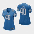 Women's Lions Jarrad Davis Blue Game Stitched Jersey