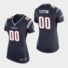 Women's Patriots Custom Name and Number Navy Game Stitched Jersey