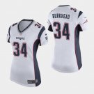 Women's Patriots Rex Burkhead White Game Stitched Jersey