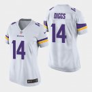 Women's Vikings Stefon Diggs White Game Stitched Jersey