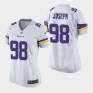 Women's Vikings Linval Joseph White Game Stitched Jersey