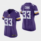 Women's Vikings Dalvin Cook Purple Game Stitched Jersey