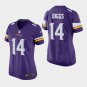 Women's Vikings Stefon Diggs Purple Game Stitched Jersey