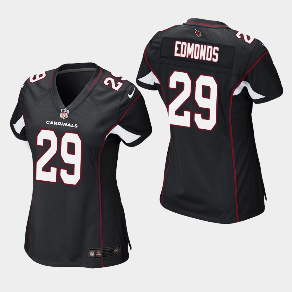 Women's Cardinals Chase Edmonds Black Game Stitched Jersey
