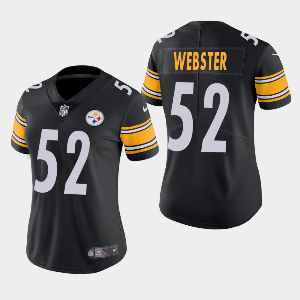 Women's Steelers Mike Webster Black Game Retired Player Stitched Jersey