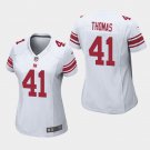 Women's Giants Michael Thomas White Game Stitched Jersey