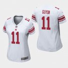 Women's Giants Phil Simms White Game Retired Player Stitched Jersey